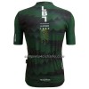 Completo Maglia + Pantaloncino con bretelle Santini 2023 Liege Bastogne Liege Manica Corta Verde